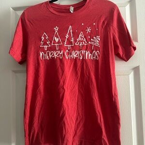 Red Merry Christmas Graphic Tee